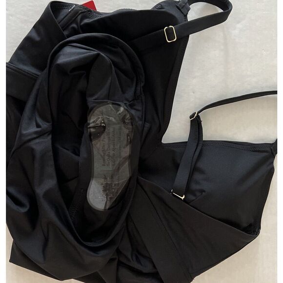 SPANX Womens Sz 3X Classic V-Neckline One Piece Swimsuit Black Slimming - Picture 15 of 16